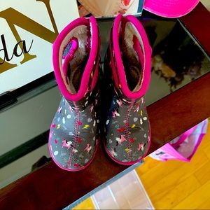 BOGS toddler Unicorn Boots Sz 8